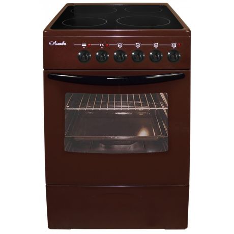 Электрическая  плита  ЛЫСЬВА-EF4002MK00 (ЭПС 402 МС) стеклокерамика (коричневая, классика С)