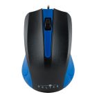 Мышь Oklick 225M черный синий оптическая (1200dpi) USB (2but)