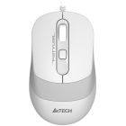 Мышь A4 Fstyler FM10 белый серый оптическая (1600dpi) USB (4but)