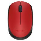 Мышь Logitech M171 красный черный оптическая (1000dpi) беспроводная USB (2but)