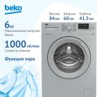 Стиральная машина BEKO WSRE 6512 ZSS